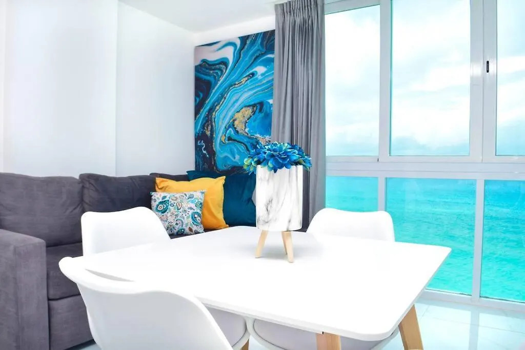 Apartment Estudio A Pie Playa, Increibles Vistas, Alberca, Gym, Jacuzzi, 3502 Cancun
